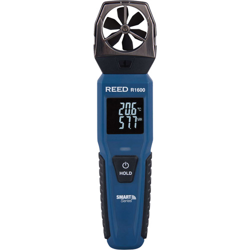 Bluetooth Smart Series Vane Anemometer, Data Logging, 0.6 - 25 m/sec/118 - 4921 ft./min/2.1 - 90 Km/hr/1.3 - 55.9 Mph Air Velocity Range Nuna Depot Inc.