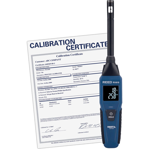 Thermo-hygrom&egrave;tre Bluetooth Smart Series avec certificat de calibration, 0,0% - 100% RH, -4°- 140° F (-20° - 60° C) Nuna Depot Inc.
