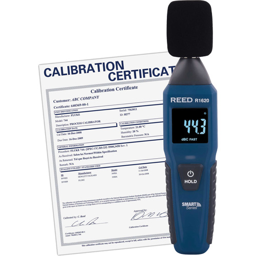 Sonom&egrave;tre Bluetooth Smart Series avec certificat de calibration, Gamme de mesure 30 - 130 dB Nuna Depot Inc.