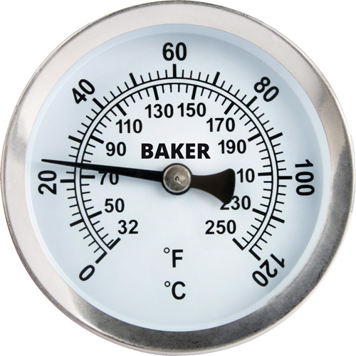 Thermom&egrave;tre de surface tuyau, Sans contact, Analogique, 32-250°F (0-120°C) Nuna Depot Inc.