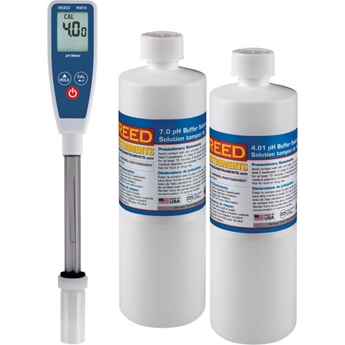 Long Stem pH Meter & 4pH/7pH Buffer Solution Kit Nuna Depot Inc.