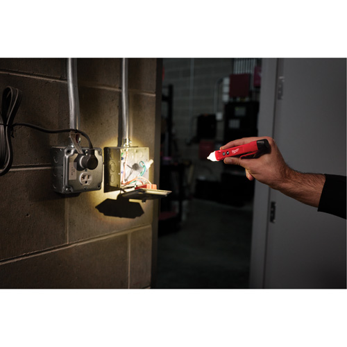 D&eacute;tecteur de tension avec DEL et testeur de prise DDFT, 50 V - 1000 V, Alerte Affichage & son Nuna Depot Inc.