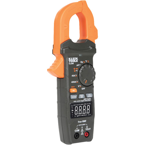 Pince multim&egrave;tre num&eacute;rique TRMS &agrave; s&eacute;lection automatique de gamme, 400 A, Tension c.a./c.c., Courant c.a. Nuna Depot Inc.