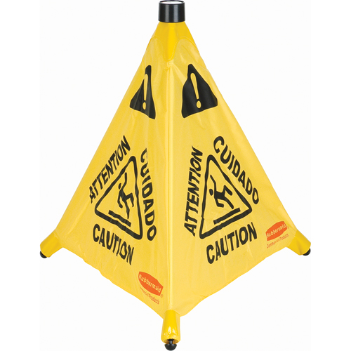 C&ocirc;nes de s&eacute;curit&eacute; &agrave; ouverture automatique, Trilingue avec pictogram Nuna Depot Inc.