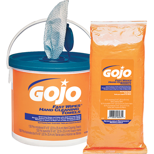 Serviettes nettoyantes Fast Wipes, 130 lingettes, 10" x 9" Nuna Depot Inc.