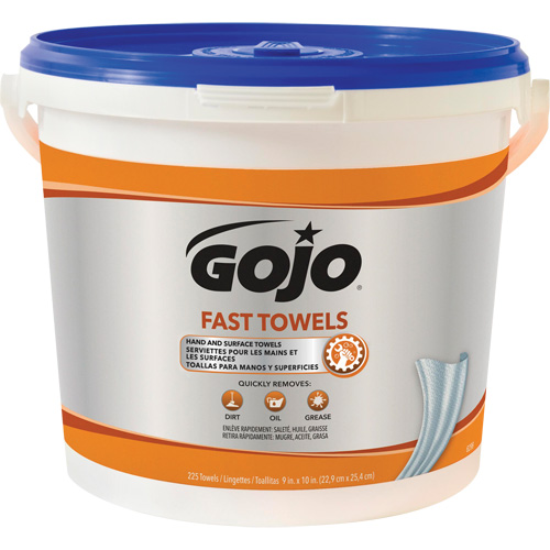 Fast Wipes&reg; Hand Cleaning Towels, 225 Wipes, 10" x 9" Nuna Depot Inc.