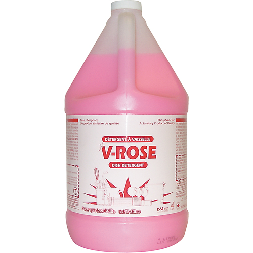 D&eacute;tergent liquide pour vaisselle V-Rose, Liquide, 4 L, Fraîcheur Nuna Depot Inc.