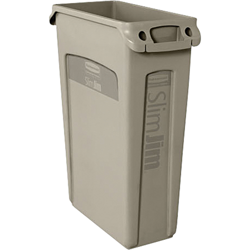 Slim Jim&reg; Container with Venting Channels, Plastic, 23 US gal. Nuna Depot Inc.