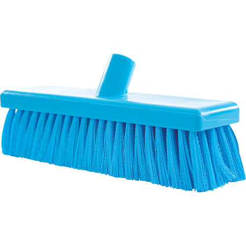 General Purpose Floor Brooms, Medium Bristles, 18", Polyester, Blue Nuna Depot Inc.