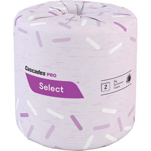 Pro Select&reg; Toilet Paper, 2 Ply, 500 Sheets/Roll, White Nuna Depot Inc.
