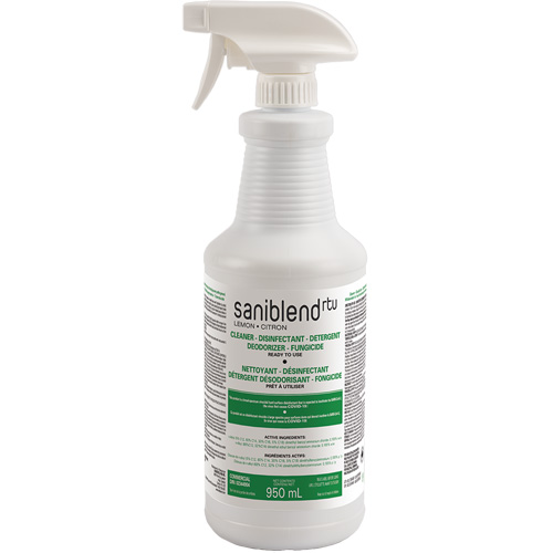 SaniBlend Ready-To-Use Disinfectant & Sanitizer, 950 ml, Trigger Bottle Nuna Depot Inc.