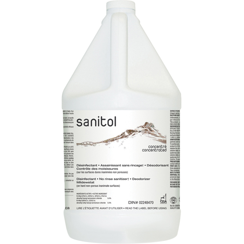 Sanitol Super Concentrated Sanitizer & Deodorizer, 4 L, Jug Nuna Depot Inc.