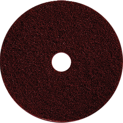 Floor Maintenance Pads, 17", Stripping, Brown Nuna Depot Inc.