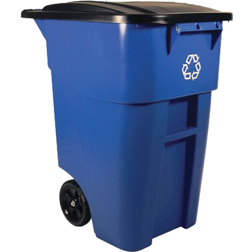 BRUTE&reg; Roll-Out Container, Deskside, Plastic, 50 US gal. Nuna Depot Inc.