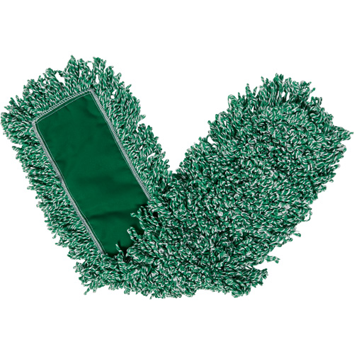 Vadrouille pour &eacute;pousseter en franges boucl&eacute;es, Style &agrave; enfiler, Microfibre, 36" lo x 5" la Nuna Depot Inc.