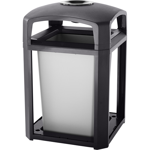 Landmark Series Waste Receptacle & Ash Tray, Plastic, 35 US gal. Capacity, 40" Height Nuna Depot Inc.