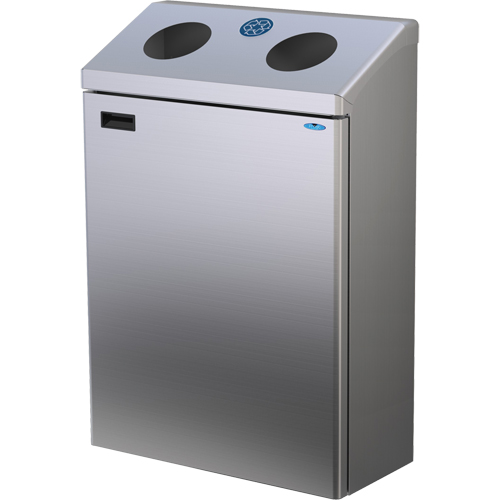 Station de recyclage murale, Vrac, Acier inoxydable, 29 gal. Nuna Depot Inc.