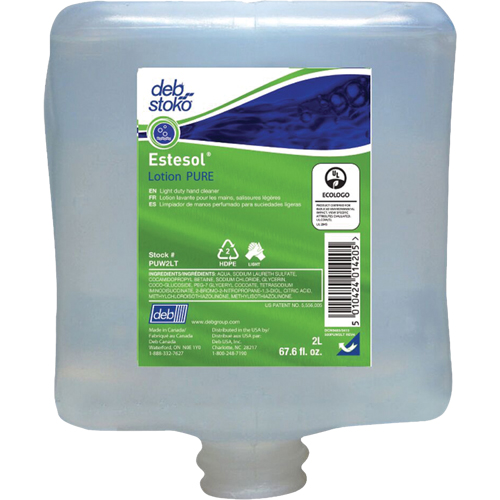 Nettoyant l&eacute;ger et pure pour les mains Estesol, Cr&egrave;me, 2 L, Recharge, Fraîcheur Nuna Depot Inc.