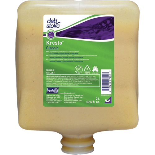 Nettoyant extra puissant pour les mains Kresto Classic, Pierre ponce, 2 L, Recharge, Parfum&eacute; Nuna Depot Inc.