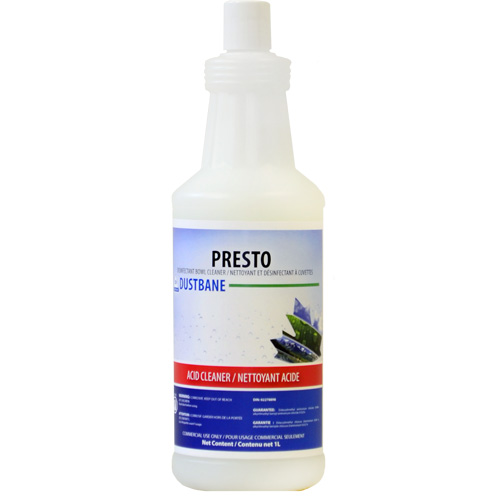Nettoyant d&eacute;sinfectant &agrave; cuvettes Presto, 1 L, Bouteille Nuna Depot Inc.