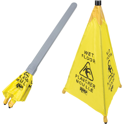 "Wet Floor" Pop-Up Safety Cone, Bilingual with Pictogram Nuna Depot Inc.