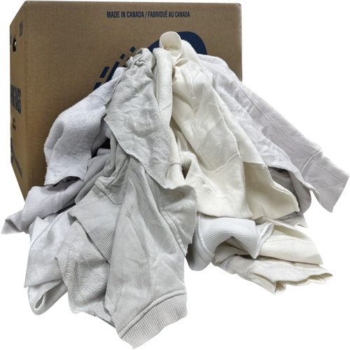 Chiffons de nettoyage, Molleton, Blanc, 20 lb Nuna Depot Inc.