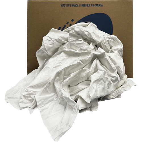 Chiffons recycl&eacute;s, Coton, Blanc, 20 lb Nuna Depot Inc.