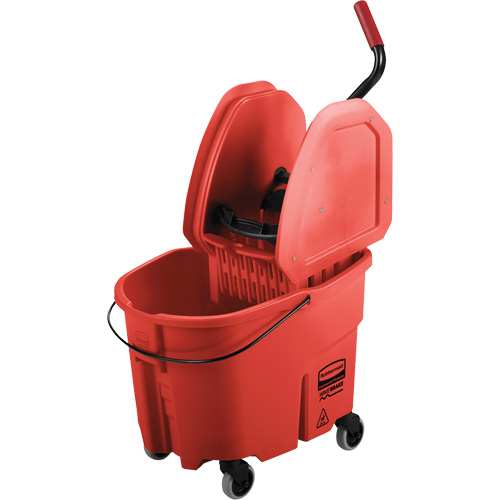 WaveBrake&reg; Mop Bucket & Wringer Combo Pack, Down Press, 8.75 US Gal.(35 Quart), Red Nuna Depot Inc.