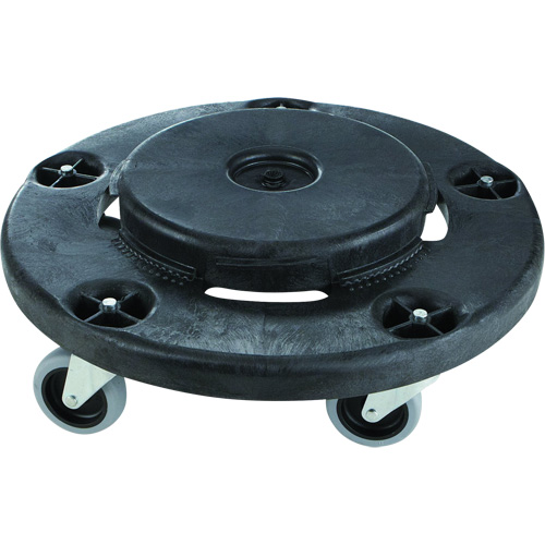Brute&reg; Quiet Dolly, Polyethylene, Black, Fits: 26-1/2" Dia. Nuna Depot Inc.