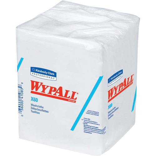 X60 Hygienic Washcloths, All-Purpose, 12-1/2" L x 10" W Nuna Depot Inc.