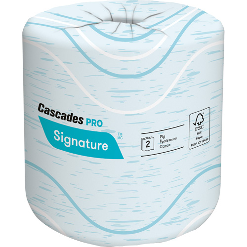 Papier hygi&eacute;nique Pro Signature, 2 Pli, 400 Feuilles/Rouleu, Longueur 133', Blanc Nuna Depot Inc.