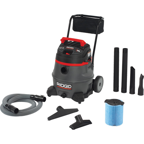 Aspirateur industriel avec chariot NXT, Secs-humides, 6 CV, 14 gal. US (53 litres) Nuna Depot Inc.