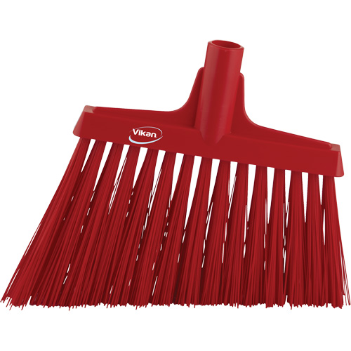 Angle Broom Head, X-Coarse Bristles, 12", Polyester, Red Nuna Depot Inc.