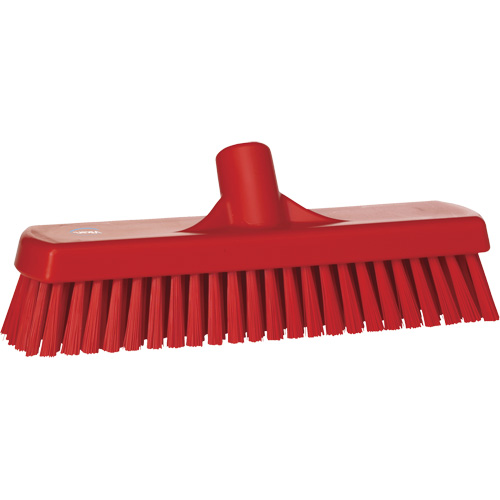 Brosse &agrave; r&eacute;curer pour planchers et murs, Crins Ferme, 12", Polyester, Rouge Nuna Depot Inc.