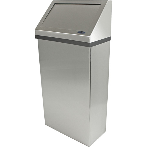 Wall Mounted Waste Receptacle, Stainless Steel, 13.2 US gal. Nuna Depot Inc.