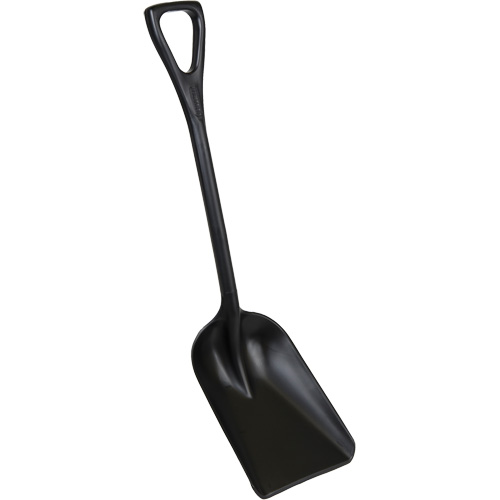 One-Piece Hygienic Shovel, 10" x 6" Blade, 37-1/2" Length, Plastic, Black Nuna Depot Inc.