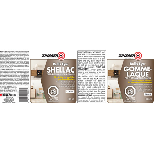Zinsser&reg; Bulls Eye&reg; Shellac Sealer Nuna Depot Inc.