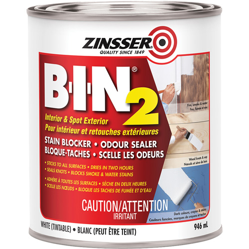 B-I-N&reg; 2 Primer, White, Very Flat, 946 ml, Can Nuna Depot Inc.
