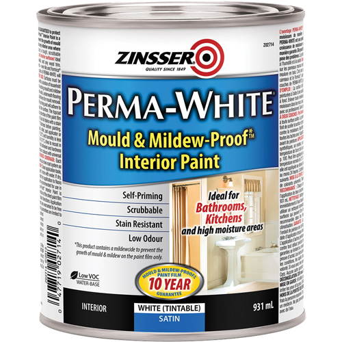 Peinture int&eacute;rieure Mold & Mildew-Proof Perma-White, 931 ml, Canette, Blanc Nuna Depot Inc.