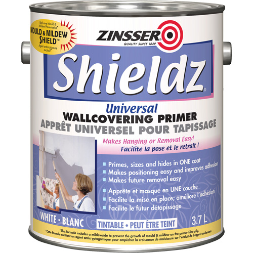 Shieldz&reg; Universal Wall Covering Primer, 3.7 L, Gallon, Tintable White Nuna Depot Inc.
