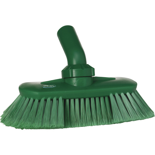 Brosse de lavage aliment&eacute;e en eau et &agrave; angle r&eacute;glable, Soies Doux, Longueur de 9-1/4", Vert Nuna Depot Inc.