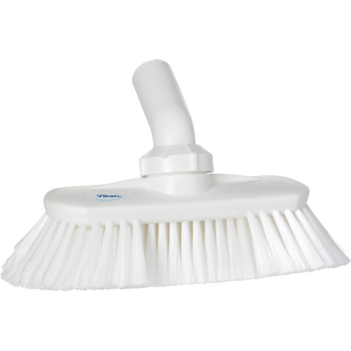 Brosse de lavage aliment&eacute;e en eau et &agrave; angle r&eacute;glable, Soies Doux, Longueur de 9-1/4", Blanc Nuna Depot Inc.