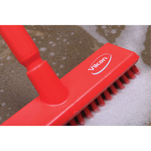 Water-Fed Deck Scrub Brush, X-Coarse Bristles, 10-3/4", Polyester, Green Nuna Depot Inc.