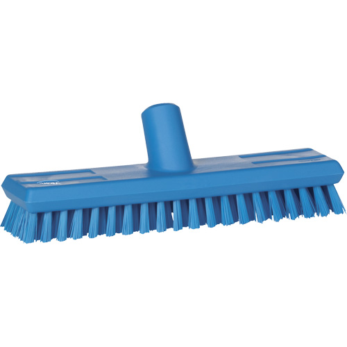 Water-Fed Deck Scrub Brush, X-Coarse Bristles, 10-3/4", Polyester, Blue Nuna Depot Inc.
