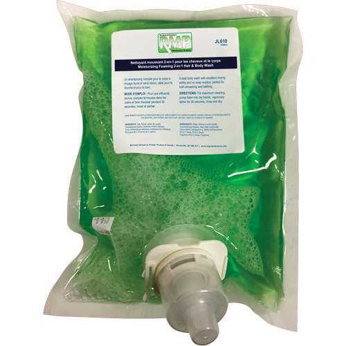 Savon hydratant pour le corps et les cheveux, 1 L, Pomme verte, Sac-cartouche Nuna Depot Inc.