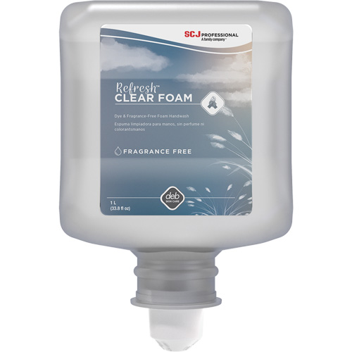 Refresh Clear Handwash, Foam, 1 L, Unscented Nuna Depot Inc.