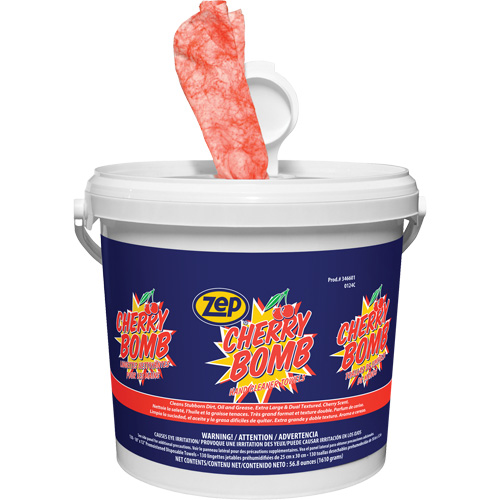 Cherry Bomb Heavy-Duty Hand Cleaner Wipes Nuna Depot Inc.