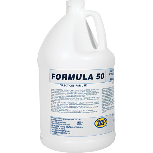 Formula 50 Heavy-Duty Alkaline Cleaner, 4 L, Jug Nuna Depot Inc.