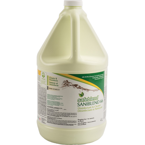 Nettoyant d&eacute;sinfectant concentr&eacute; SaniBlend 66, 4 L, Cruche Nuna Depot Inc.