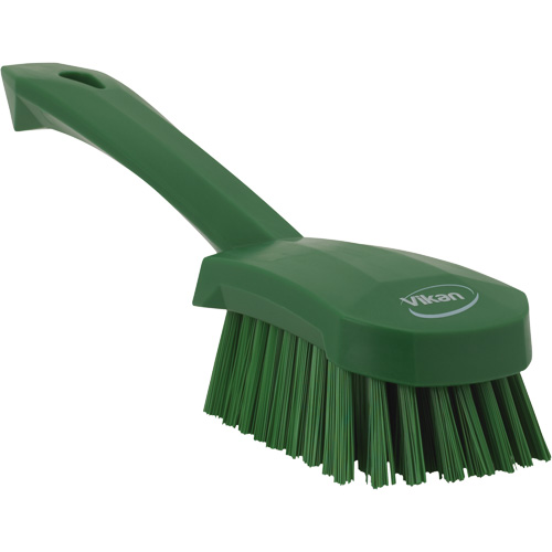 Brosse &agrave; r&eacute;curer avec manche court, Soies Ferme, Longueur de 10", Vert Nuna Depot Inc.